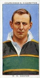 1935 Churchman’s Rugby Internationals #15 Billy Weston Front